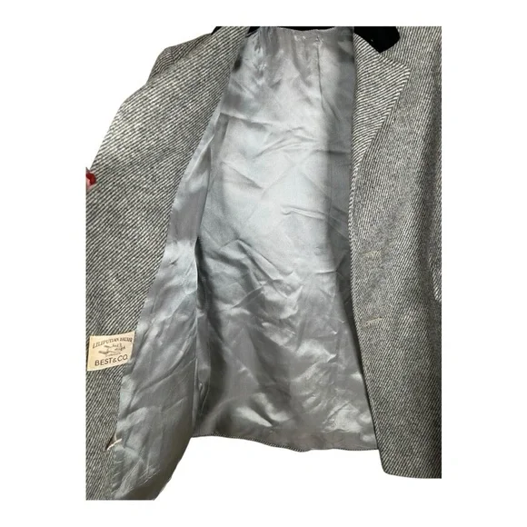 Liliputian Bazaar Best & Co Childs Coat Size 5 Navy Blue Wool Hooded Packets - Picture 6 of 13